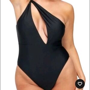 Frederick's of Hollywood Black One-Piece Swimsuit